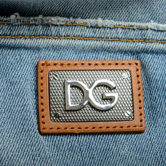 Dolce & Gabbana Men's Skinny Light Blue Distressed Jeans US 42 IT 58